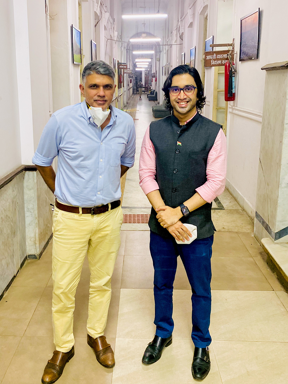 DR.SAMEER & DR MUFFI AT COVID-19 STATE TASK FORCE MEETING